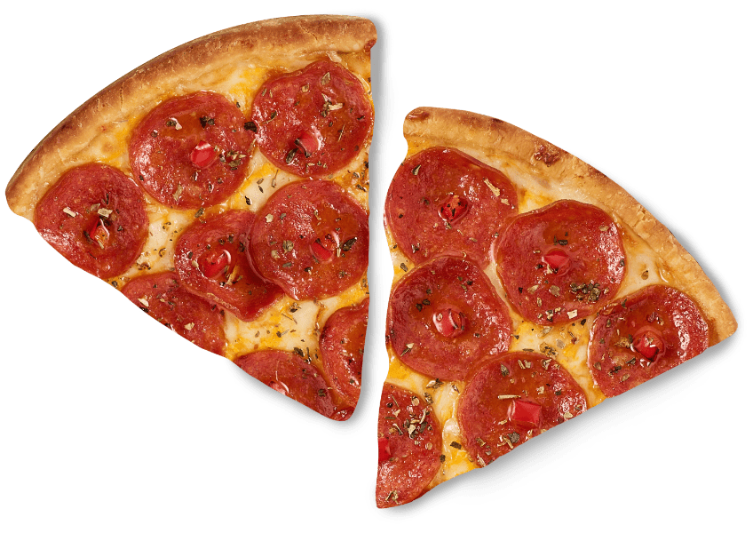 페퍼로니 시카고 피자_2조각 메뉴 이미지입니다.